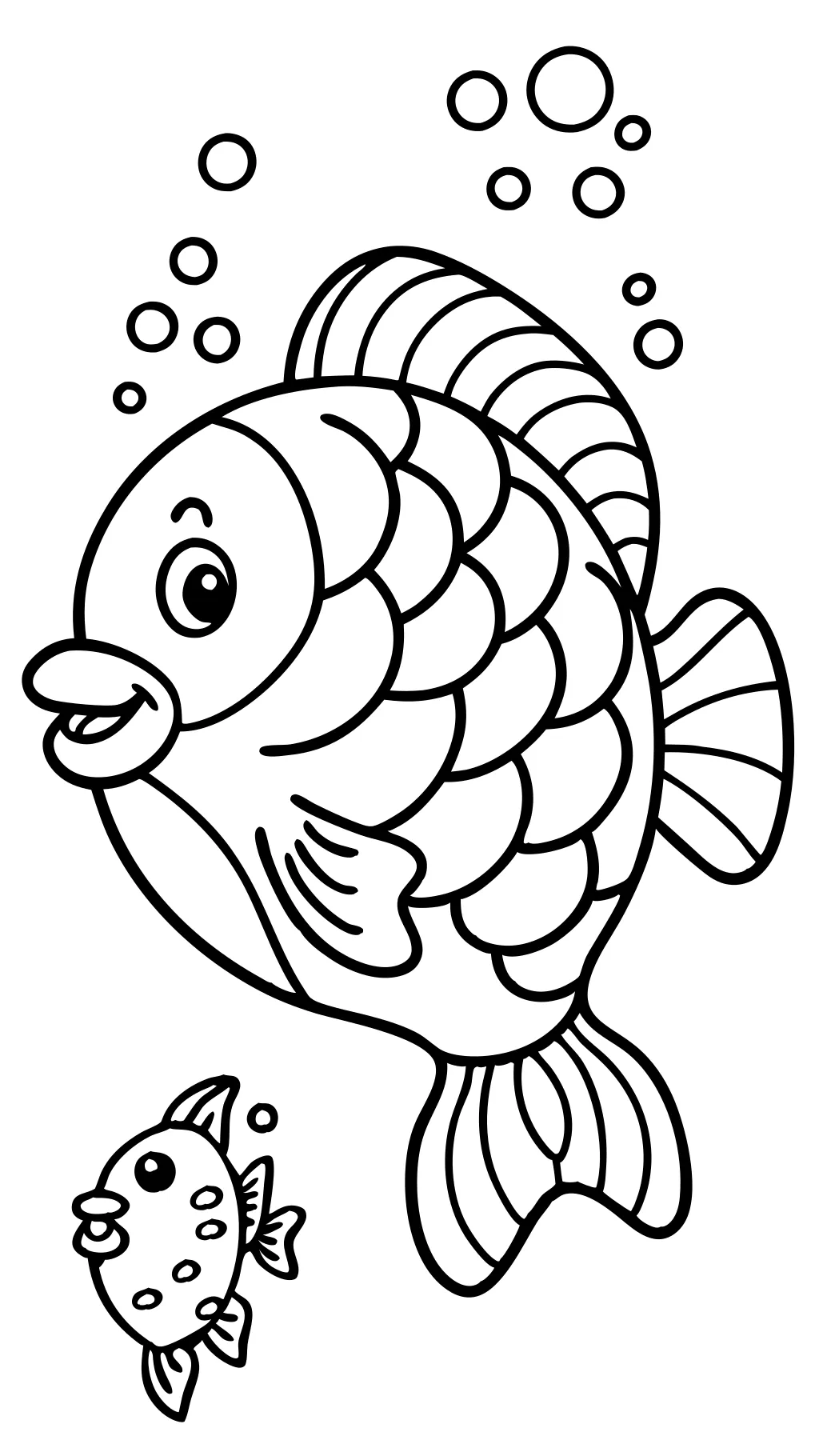 coloring pages fish printable